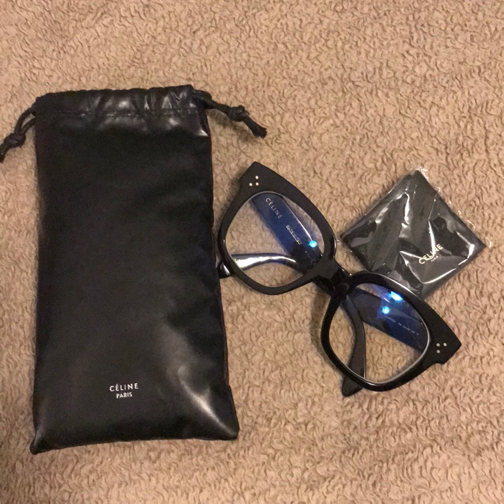 CELINE Acetate Black Eyeglasses CL40002U